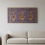 A gentle flow of life, woven in calm hues and quiet grace.