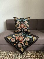 The phoenix motif glows in balanced hues, merging heritage with modernity.