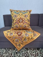 A vibrant dance of the mythical Simurgh, it brings strength and majesty into modern interiors