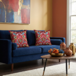 Emerald and ancient symbolism unite ,a phoenix rising in threads of light and shadow.